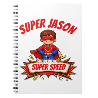 Carnet Custom Kids Superhero Name & Superpower
