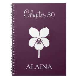 Carnet Custom New Chapter Violet February Birth Flower