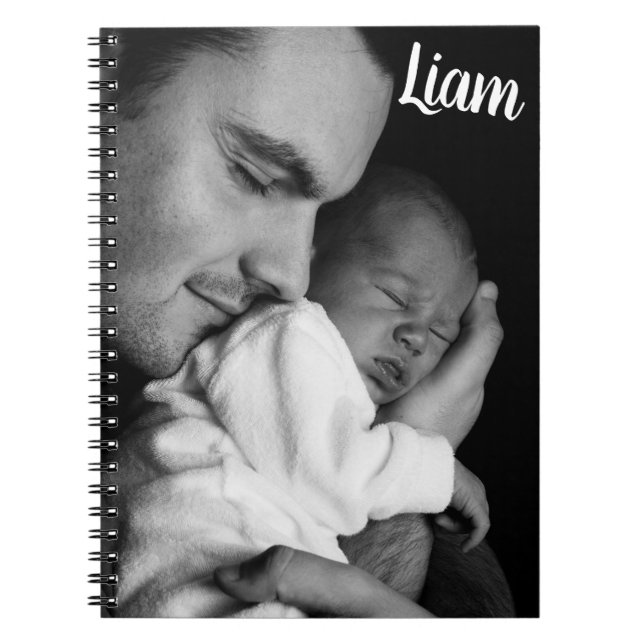 Carnet Custom photo and name notebook personalized (Devant)