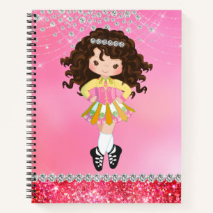 Carnet Custom Pink Glam Irish Dance Brunette