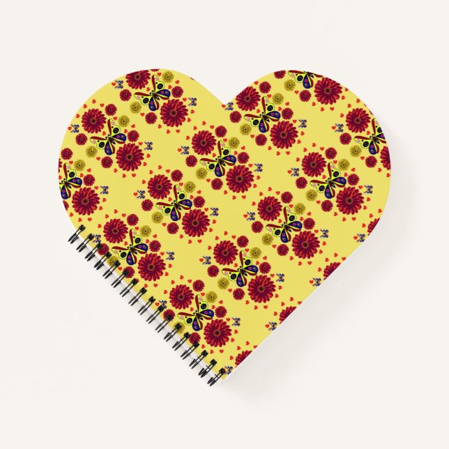 Carnet Custom Spring Butterfly Floral Gift  (Devant)