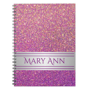 Carnet Customisé Confetti Confetti Parties scintillant Fa