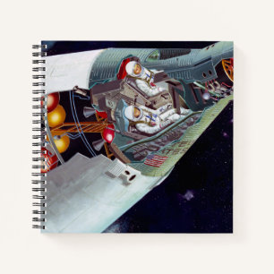 Carnet Cutaway Un Appareil Spacecraft Gemini À Deux Perso