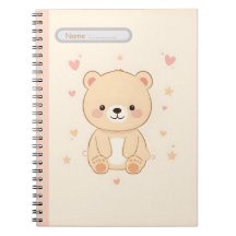 Cute Bear Pastel Notebook