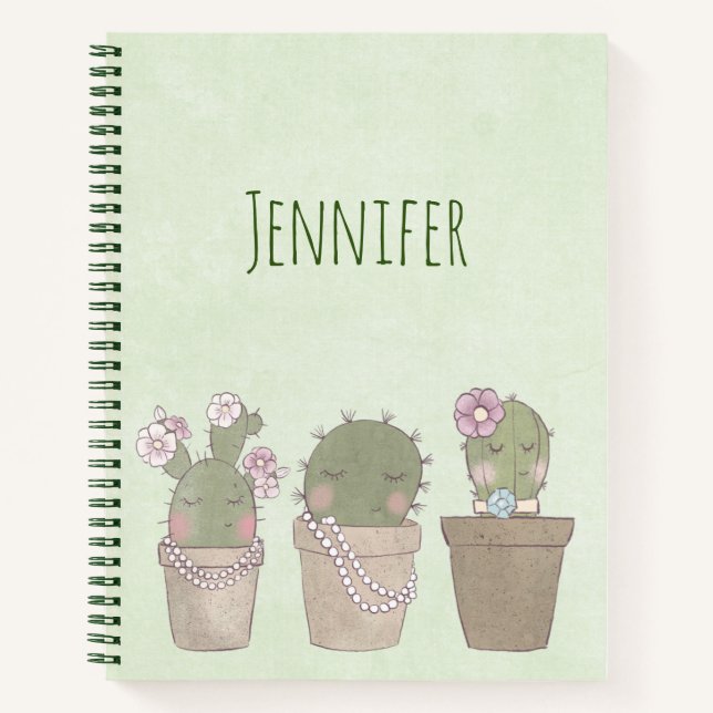 Carnet Cute Cactus (Devant)