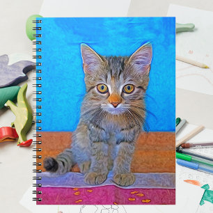 Carnet Cute chaton aux grands yeux