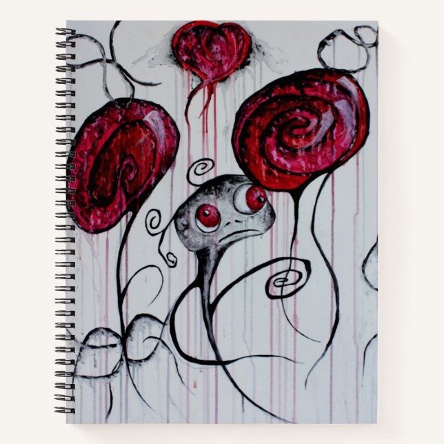 Carnet Cute & Déplaisante Créature Goth Whimsical Art (Devant)