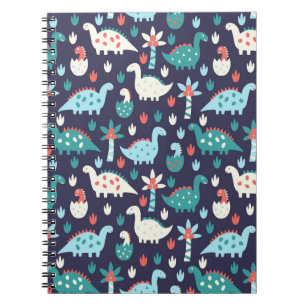 Carnet Cute dinosaure sans couture motif