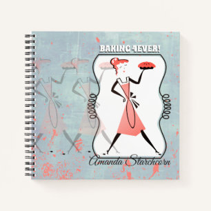 Carnet Cute femme pâtisserie pâtisserie personnalisée rec