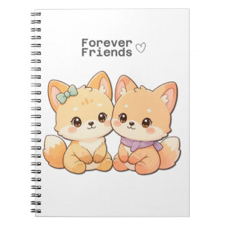 Carnet Cute Fox Forever Friends – Best Friends Notebook
