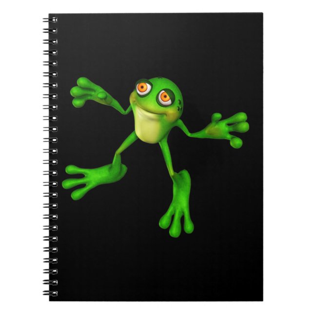 Carnet Cute Froggy verte (Devant)