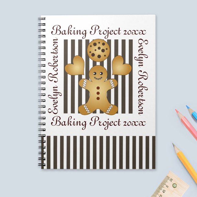 Carnet Cute Gingerbread Homme Cookie (Créateur téléchargé)