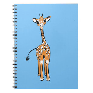 Carnet Cute Giraffe drawing, safari animals