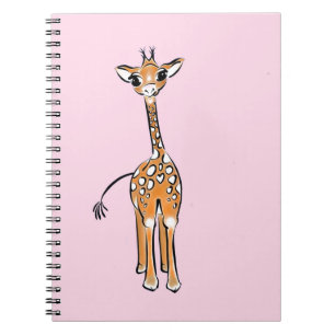 Carnet Cute Giraffe drawing, safari animals
