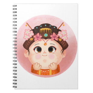 Carnet Cute girl in a China Princess costume