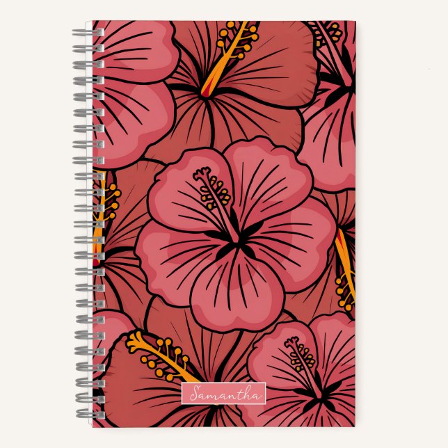 Carnet Cute hibiscus motif (Recto)