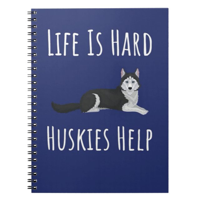 Carnet Cute Husky Themed Gifts Siberian Lover Dog Owner (Devant)