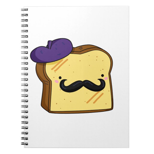 Carnet Cute Kawaii Toast (Devant)