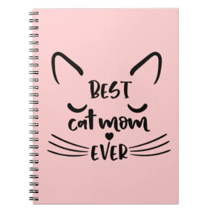 Carnet Cute Kitten Kitty Maman Cadeau Pink Funny Cat