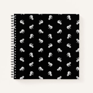 Carnet Cute Little Frogs Motif Frog Art Design Noir