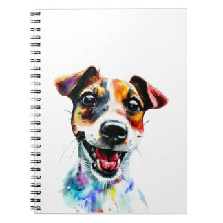 Carnet Cute Paws Coloré Jack Russell Terrier Design