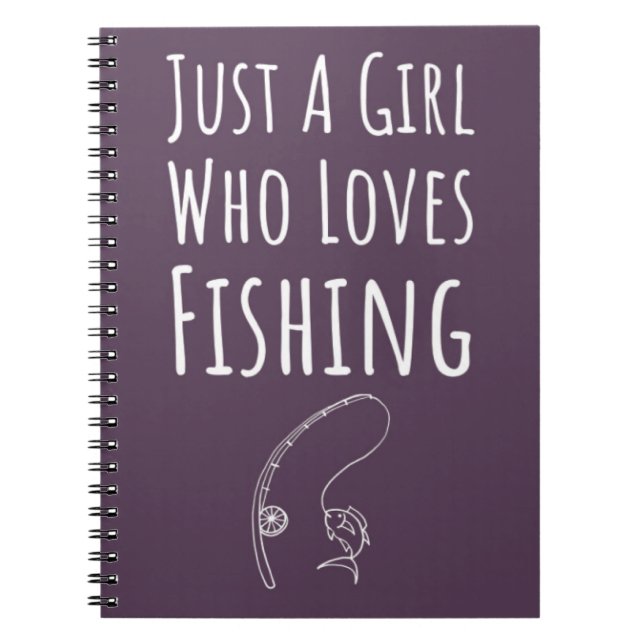 Carnet Cute Pink Fishing Gifts For Baby Girls Kids Fisher (Devant)