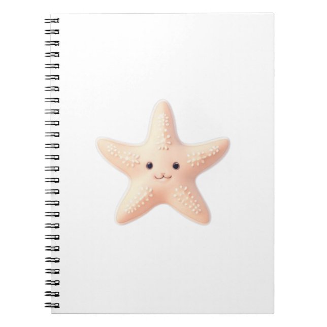 Carnet Cute Pink Starfish (Devant)