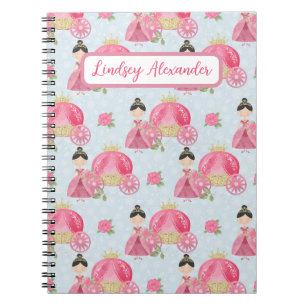 Carnet Cute Princesse Personnalisée