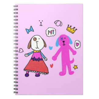 Carnet Cute Puppy Pink Spiral Photo Notebook