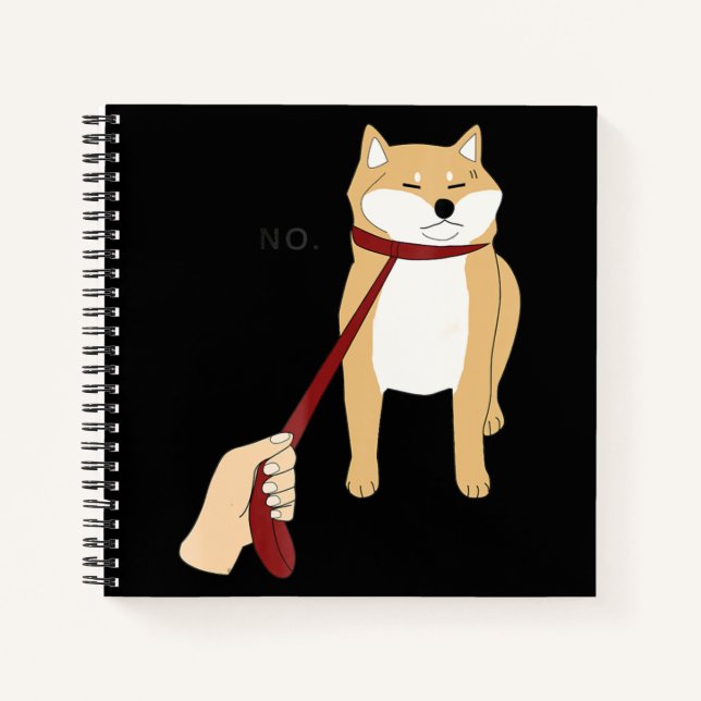 Carnet Cute Shiba Inu Nope - Doge Meme (Devant)