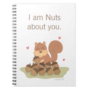 Carnet Cute Squirrel Nuts À propos de vous Pun Amour Humo