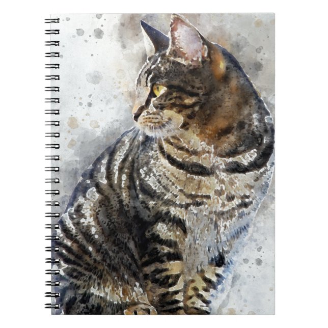 Carnet Cute Tabby Cat (Devant)