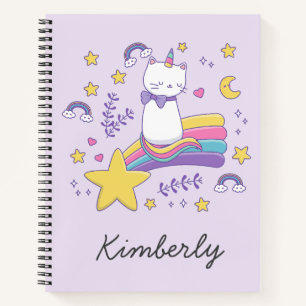 Carnet Cute Unicorn Chat