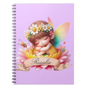 Carnet Cute Whimsical Floral Doux Rêves Dormir Fée