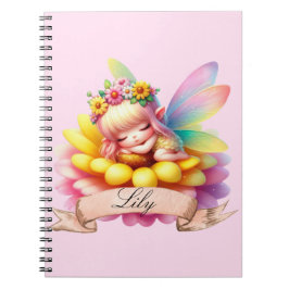 Carnet Cute Whimsical Floral Doux Rêves Dormir Fée