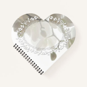 Carnet Cute white orchids