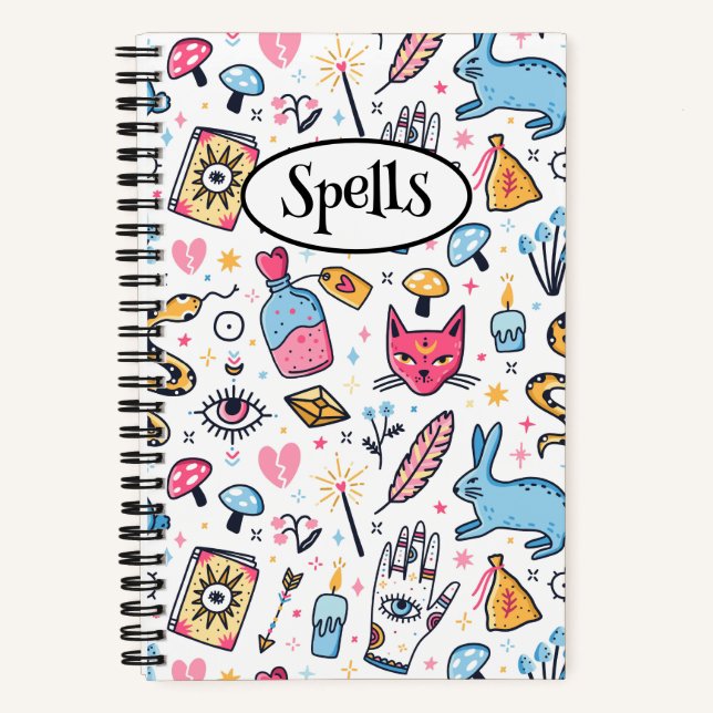 Carnet Cute Witchy Witchcraft Magique Spires (Recto)