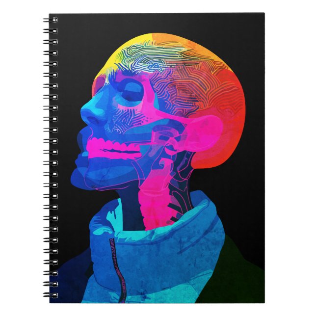 Carnet Cyber-crâne - Anatomie futuriste (Devant)