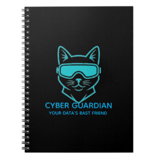 Carnet Cyber Guardian Neon Cat - Technologie professionne