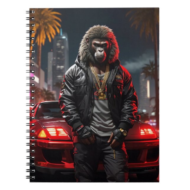 Carnet Cyberpunk Urban Ape (Devant)