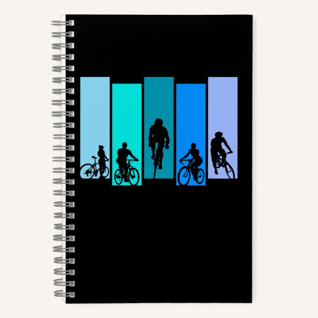 Carnet Cyclisme Silhouette Sports (Recto)