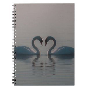 Carnet Cygnes sur le lac
