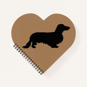 Carnet Dachshund Poil Long - Silhouette 1