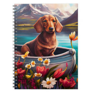 Carnet Dachshund sur une pagaie : une aventure Pittoresqu