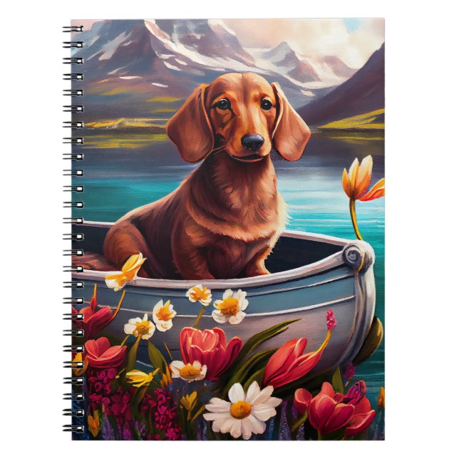 Carnet Dachshund sur une pagaie : une aventure Pittoresqu (Devant)