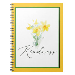 Carnet Daffodils aquarelle de gentillesse 