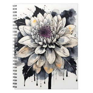 Carnet Dahlia - Fleurs aquarelles