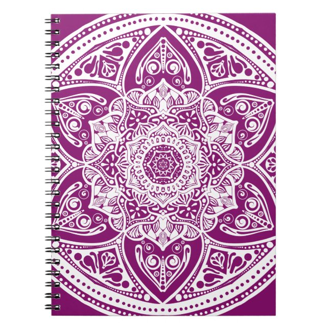 Carnet Dahlia Mandala (Devant)