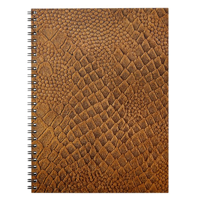Carnet daim avec beau motif, serpent, texture, (Devant)