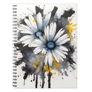 Carnet Daisy - Fleurs à l'aquarelle